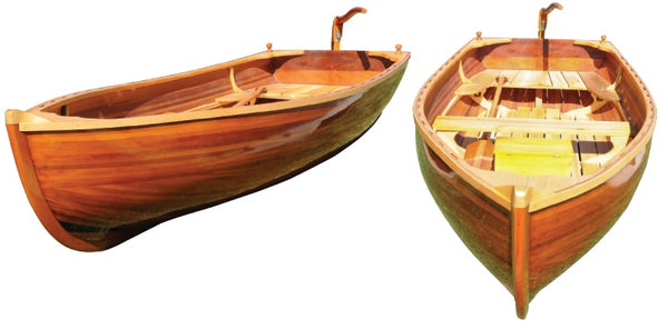 Homeroots 51" X 118.5" X 27.75" Little Bear Wooden Dinghy  Wood 364292