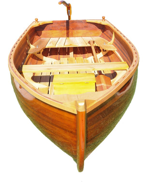 Homeroots 51" X 118.5" X 27.75" Little Bear Wooden Dinghy  Wood 364292