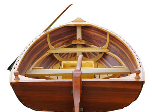 Homeroots 51" X 118.5" X 27.75" Matte Finishlittle Bear Wooden Dinghy  Wood 364293