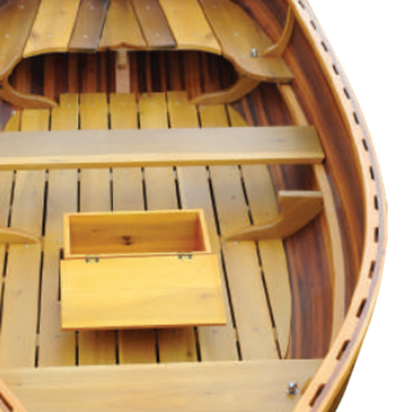 Homeroots 51" X 118.5" X 27.75" Matte Finishlittle Bear Wooden Dinghy  Wood 364293