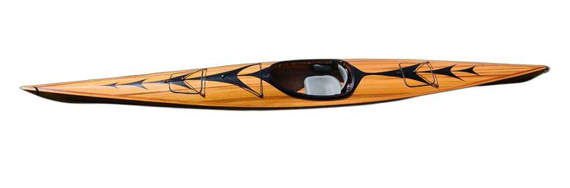 Homeroots 23" X 206" X 13" Wooden Kayak With Arrows Design  Wood 364294