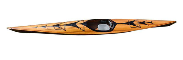 Homeroots 23" X 206" X 13" Wooden Kayak With Arrows Design  Wood 364294