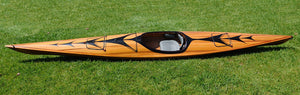 Homeroots 23" X 206" X 13" Wooden Kayak With Arrows Design  Wood 364294