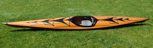 Homeroots 23" X 206" X 13" Wooden Kayak With Arrows Design  Wood 364294
