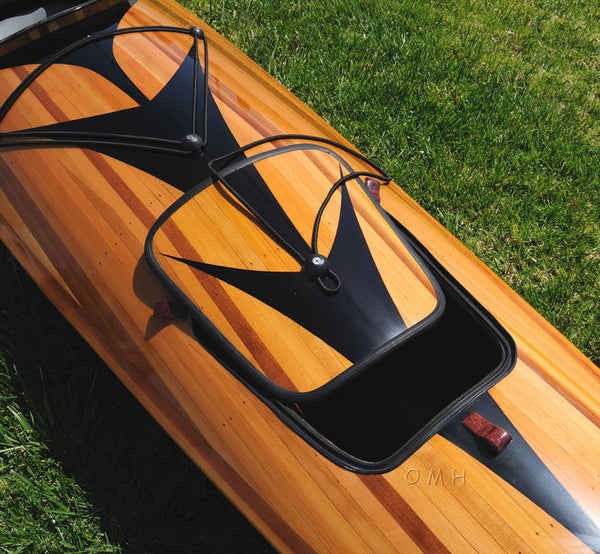 Homeroots 23" X 206" X 13" Wooden Kayak With Arrows Design  Wood 364294