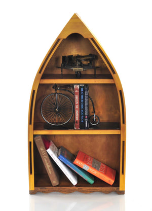 Homeroots 34" Wood Three Tier Boat Bookcase   364297