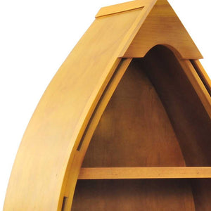 Homeroots 34" Wood Three Tier Boat Bookcase   364297