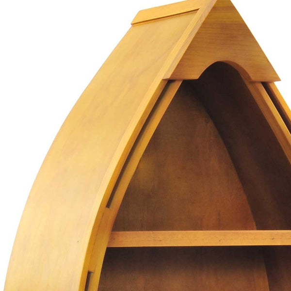 Homeroots 34" Wood Three Tier Boat Bookcase   364297