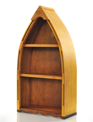 Homeroots 34" Wood Three Tier Boat Bookcase   364297