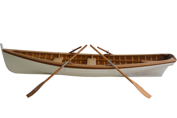 Homeroots 41" X 147.5" X 27.5" Clinker Built Whitehall Row Boat  Wood 364299
