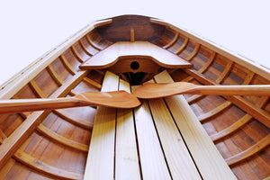 Homeroots 41" X 147.5" X 27.5" Clinker Built Whitehall Row Boat  Wood 364299