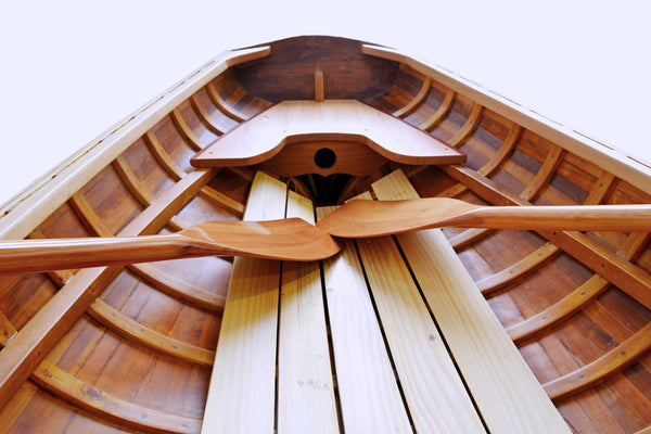 Homeroots 41" X 147.5" X 27.5" Clinker Built Whitehall Row Boat  Wood 364299