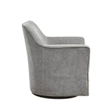 Madison Park Augustine Transitional Swivel Glider Chair MP103-1176 Plain Grey