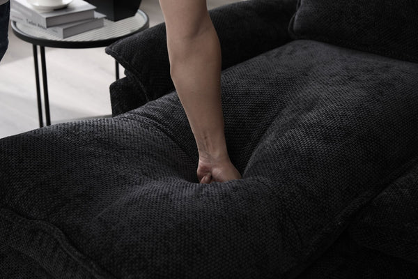 English Elm United U-Shape 106" Sectional Sofa - Cloud Couch With Usb Ports, Storage Ottoman & Comfy Pillows W1568S00229-GIGA