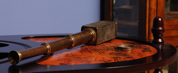 Homeroots 1.75" X 17.25" X 2" Square Handheld Telescope  Metal 364321