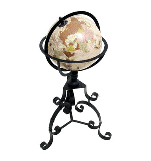 Homeroots 11" X 11" X 22.5" Globe On Tristand  Metal 364328