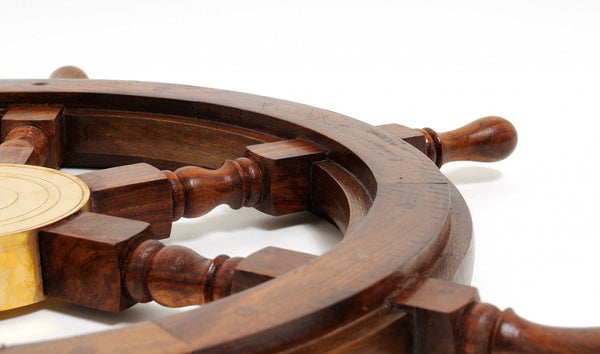 Homeroots 2" Wood Brown Metal Hand Painted Figurine Tabletop Sculpture  Metal 364330