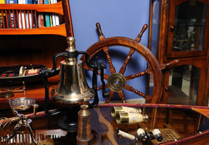 Homeroots 11.5" X 7" X 14.5" Victory Bell  Metal 364339