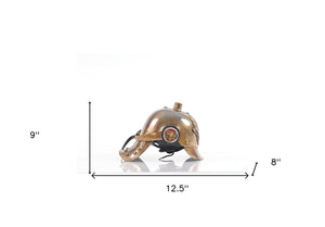 Homeroots 9" X 12.5" X 8" German Helmet  Metal 364344