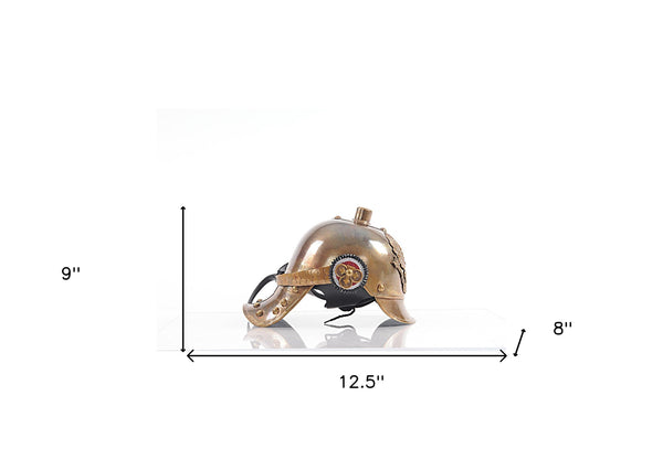 Homeroots 9" X 12.5" X 8" German Helmet  Metal 364344