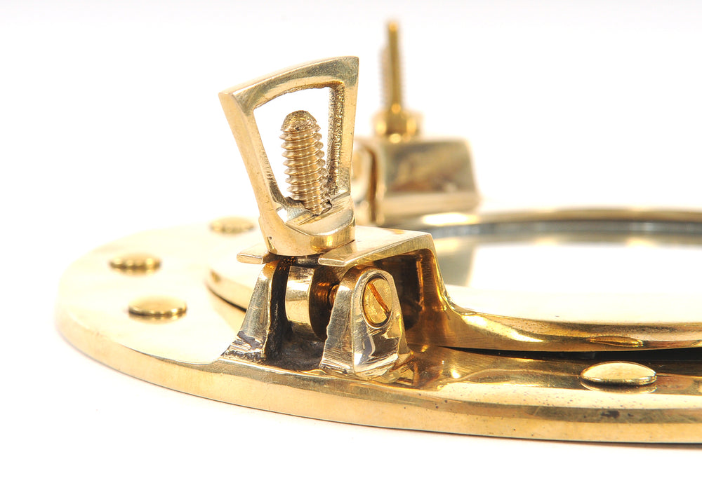 Homeroots 8" X 9.5" X 2" Porthole Mirror  Metal 364346