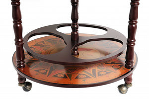 Homeroots 22" X 22" X 37" Globe Drink Cabinet  Wood 364350