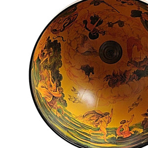 Homeroots 26" X 26" X 45" Globe Bar  3 Legs  Wood 364352