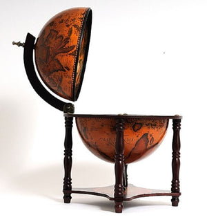 Homeroots 22" Old World Nautical Map Globe Mini Bar   364354