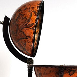 Homeroots 22" Old World Nautical Map Globe Mini Bar   364354