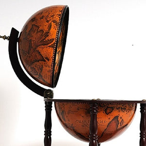 Homeroots 22" Old World Nautical Map Globe Mini Bar   364354