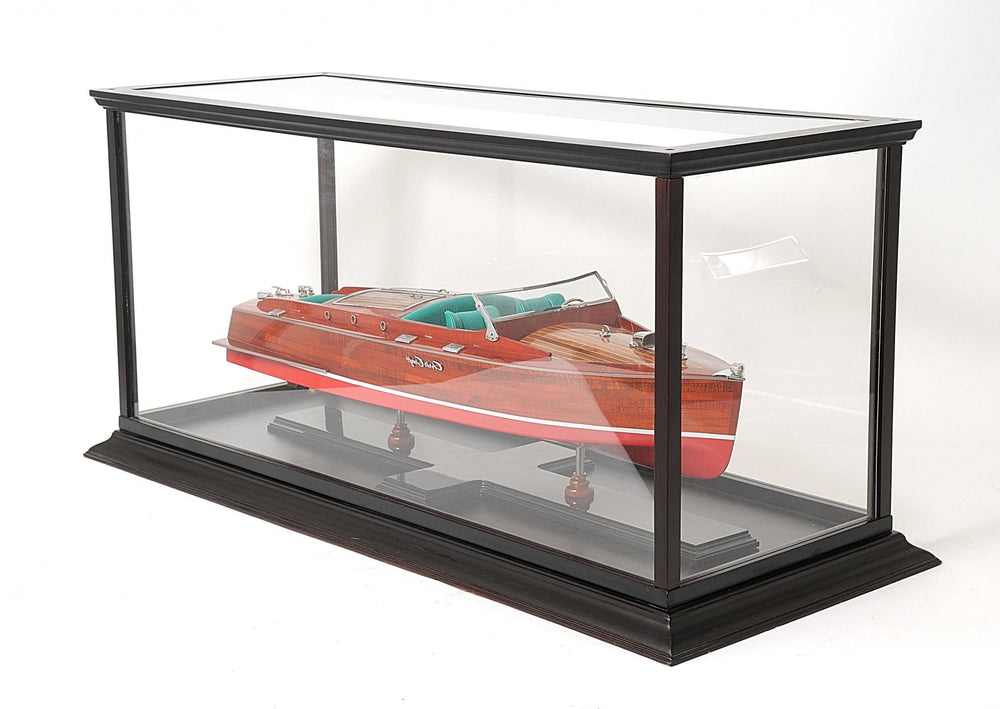 Homeroots 14" X 37.5" X 15" Display Case For Speed Boat   364367