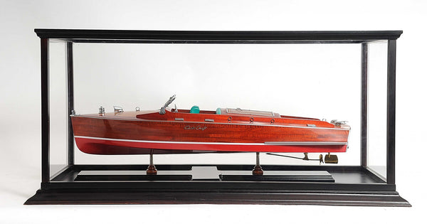 Homeroots 14" X 37.5" X 15" Display Case For Speed Boat   364367