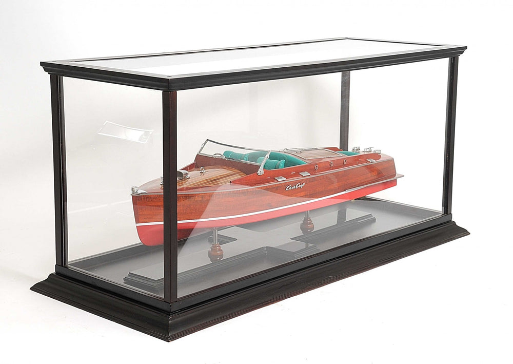 Homeroots 14" X 37.5" X 15" Display Case For Speed Boat   364367
