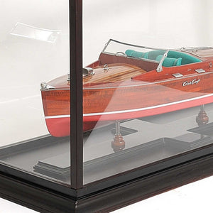 Homeroots 14" X 37.5" X 15" Display Case For Speed Boat   364367