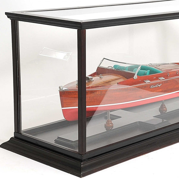 Homeroots 14" X 37.5" X 15" Display Case For Speed Boat   364367