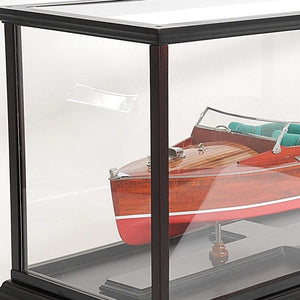 Homeroots 14" X 37.5" X 15" Display Case For Speed Boat   364367