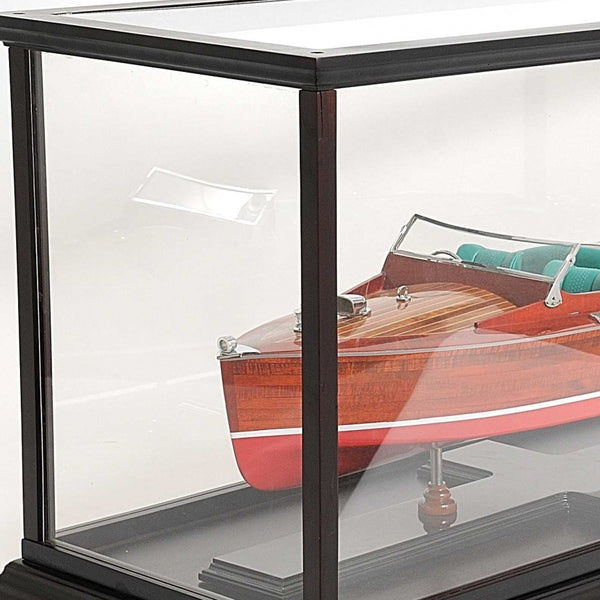 Homeroots 14" X 37.5" X 15" Display Case For Speed Boat   364367