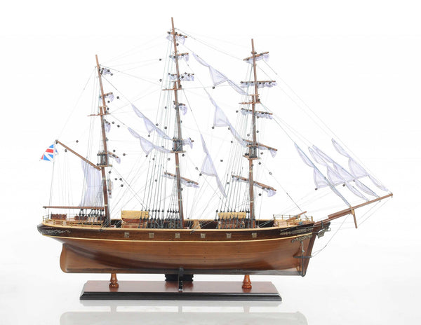 Homeroots 12" X 34" X 27.5" Cutty Sark  Solid Wood 364382