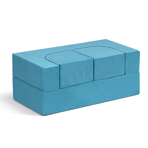 English Elm Kids Sofa Bed - Modular Convertible Couch For Playrooms, Safe Toddler Furniture For Imaginative Fun! W1889P337555