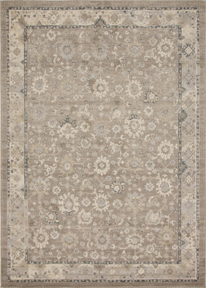 Unique Loom Penrose Krystle Machine Made Floral Rug Beige Brown, Gray/Ivory 9' 10" x 13' 11"