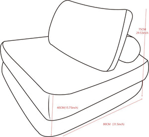 English Elm 70.8"corduroy Fabric Oversized Bean Bag Couch Plush Ergonomic Lounger for Dorm or Bedroom Yellow W3975P440929