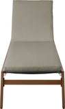 Maui Grey Water Resistant Fabric Outdoor Patio Lounger 364Grey Meridian Furniture