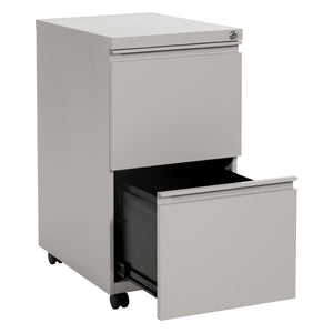 OSP Home Furnishings 22" Mobile Pedestal with Locking Drawers Full Extension Filing and Pencil Tray PTC22FF-HF
