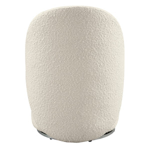 OSP Home Furnishings Lystra Swivel Vanity Chair Textured Cream