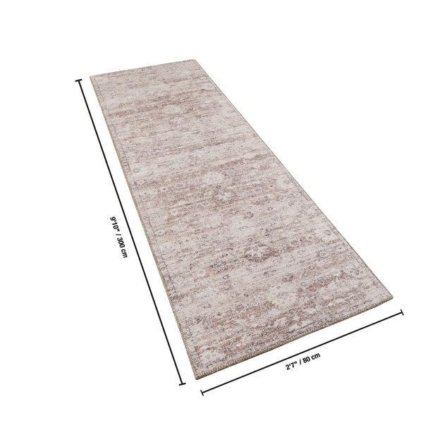 English Elm Majestic Traditional Runner Rug Polyester Pile Stain Resistant Hallway Accent B186P428841