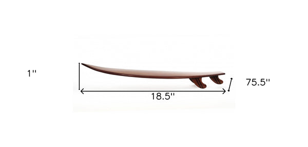 Homeroots 18.5" X 75.5" Short Board  Wood 365079