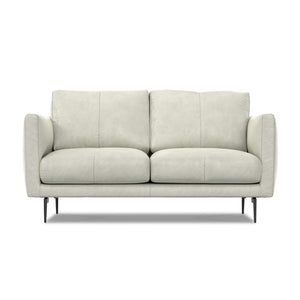 English Elm Stevens 60 Inch Loveseat - Luxurious Eco-Friendly Leather Seating For Compact Spaces, Easy Care B136P364285-GIGA