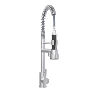 English Elm Bothwa Cupc Certified Single Handle Kitchen Faucet Tall Arc Stainless Steel Design Brushed Nickel B2724P262358