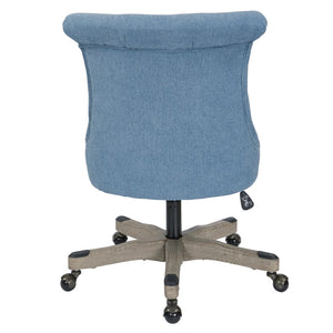 OSP Home Furnishings Hannah Tufted Office Chair Sky