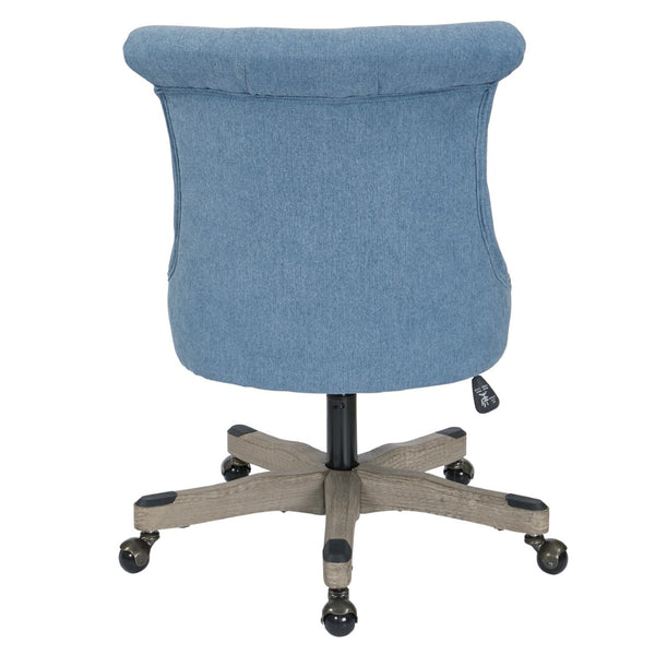 OSP Home Furnishings Hannah Tufted Office Chair Sky
